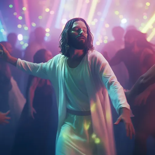 Jesus partying