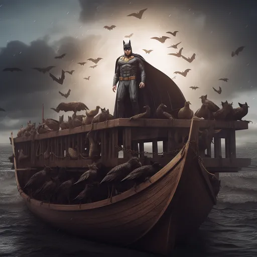 Noah as batman